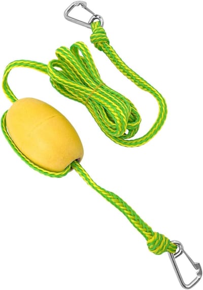 Sleeptouw met haken | Drijvend sleeptouw, watersport verankering harnas | voor, wandelen, kamperen, varen, kajak, surfen, paddleboard drift