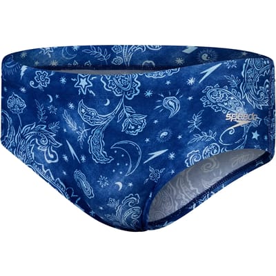 Speedo 13.5cm Club Training Allover Zwemslip Blauw UK 28 Man