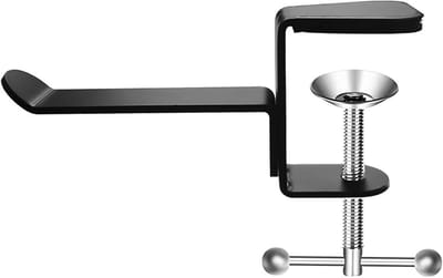 2 stuks Universal Headphone Hanger Desk Mount Headset Holder onder de bureau Hoofdtelefoon Stand Hook aluminium legering (Aluminum Alloy)