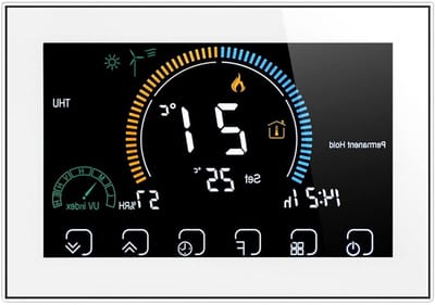 Slimme Thermostaat - Temperatuurregelaar - Comfortabel Huis - App Bediening - 86mm Box - Zilver