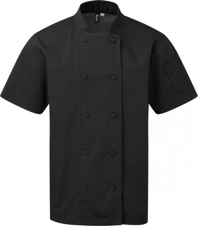 Schort/Tuniek/Werkblouse Unisex XXL Premier Lange mouw Black 65% Polyester, 35% Katoen