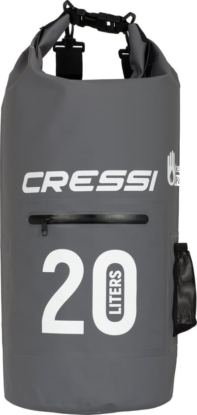 Cressi DRY BAG BLACK WITH ZIP 20 lt