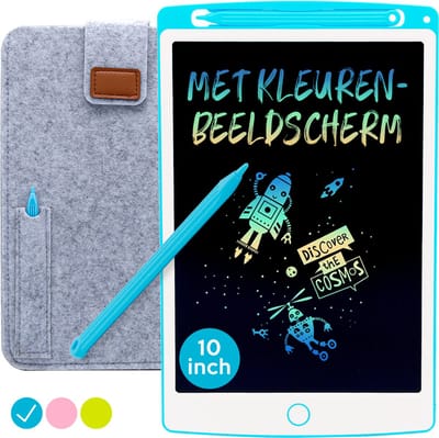 LCD Tekentablet Kinderen "Blauw" 10 inch - Speelgoed 4 jaar - Kinderspeelgoed 3 jaar - Cadeautjes - Cadeau - Kado - Educatief Speelgoed Jongens & Meisjes - Sinterklaas cadeau - Teken Ipad - Kinderspeelgoed 5 Jaar - 7 Jaar - 4 jaar - 8 jaar - Jongens