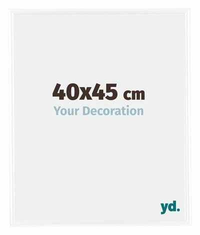 Your Decoration - Fotolijst 40x45 cm - Kunststof - Wit Hoogglans - Bordeaux