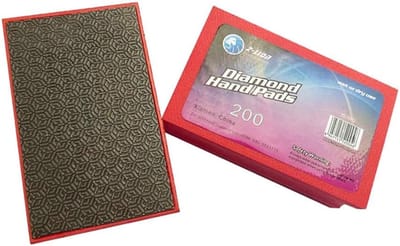Diamant Schuurblok - Polijstblok Schuurpad - Marmer Beton Polijsten - Hoge Efficiëntie Slijpkracht - 90x55x28 mm - Rood