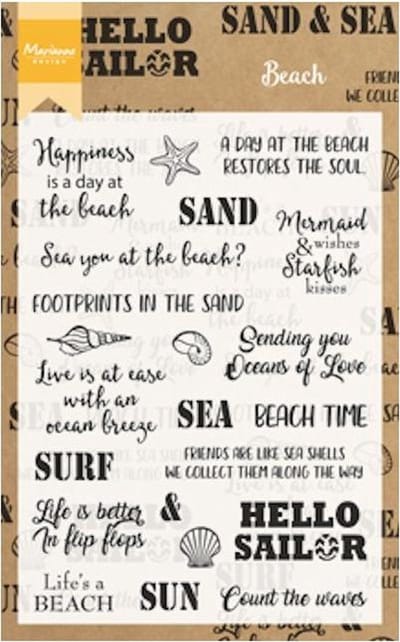 Stempel - Clear stamp - Beach sentiments