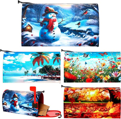 Brievenbushoezen Seizoensgebonden - Brievenbusdecoratie Sets - Buitenruimte Aankleden - Waterdicht Polyester Doek - 50 x 45 cm - Realistisch