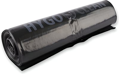 HYGOSTAR Maxi Afvalzakken Zwart – 240 Liter – Extra Sterk – 1 Stuk – Vuilniszakken voor Buitenafval en Bedrijfsafval