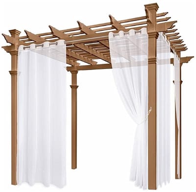 Dailygoods- Buitengordijn Waterdicht - Buitengordijnen voor Pergola - Outdoor Gordijn - Terrasgordijnen - Privacybescherming - 2 Stuks 132x213 cm