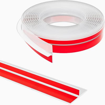 Siliconen T-vormige deurafdichting, zelfklevende deurtrekstrip, 3,5 cm x 6 m, multifunctionele afdichtingsstrip, geluids-, wind- en stofdicht (transparant).