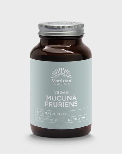 Mattisson - Mucuna Pruriens Tabletten - 20% L-dopa Extract - 120 Tabletten