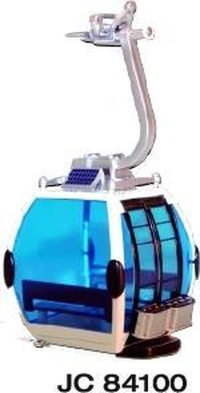 Jägerndorfer - 84100 Gondel Omega IV 8 Solar Wit Miniatuur Model - 1:32 - Kerstdorp