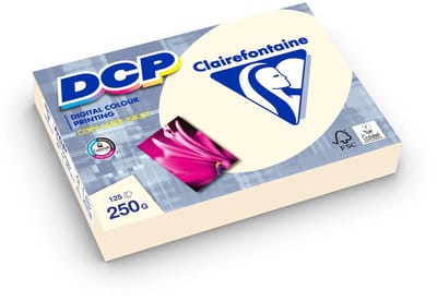 Clairefontaine Universeel Papier - DCP - A4 - 250g - Dik papier - Ivoor Wit - 125 vel