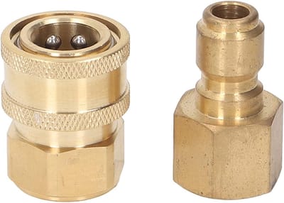 Hogedrukreiniger Snelkoppeling 3/8 NPT Adapter voor Waterpistool en Slangconnector - M18x1.5mm Binnendraad Plug en Socket voor Efficiënt Schoonmaken en Onderhoud