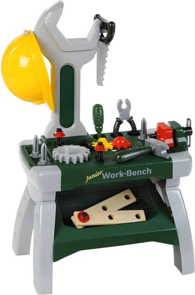 DnA® Kinderspeelgoed - Houten Speelgoed - Werkbank Kinderen - Werkbank Speelgoed - Groen - 49cm x 29cm x 71cm