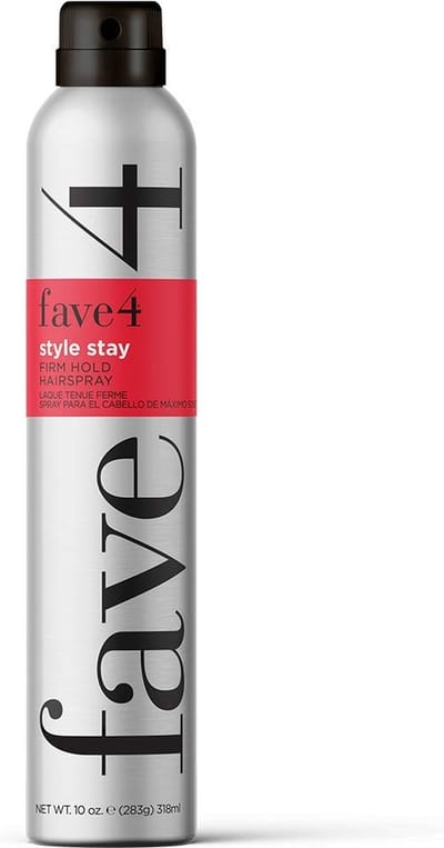 fave4 hair Style Stay Hairspray for Firm Hold, Long Wear Styles, Protect Against Hair Damage, 10 oz