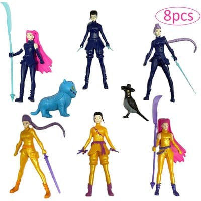 K pop Demon Hunters Figuur Kpop Demon Hunters Figuren Huntrix Figuren Speelgoed Derpys Tijger Rumi Mira Zoey Sussy Figuur Ornament