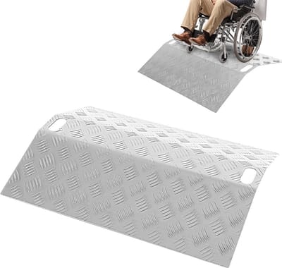 Verstelbare Aluminium Drempelhelling voor Rolstoel en Kinderwagen - Antislip