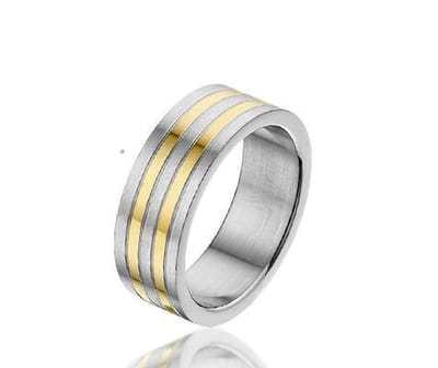 Montebello Ring Missouri - 316L Staal - 7mm - Maat 54 - 17.2mm