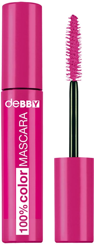 deBBY 100% Color Mascara 01 Bubble Pink – Intens Roze Mascara voor Gedurfde Ooglooks – Volume & Kleurboost – Trendy, Langhoudend & Makkelijk te Verwijderen – Cruelty-Free – Unieke Pop of Color voor Elke Look