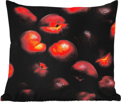 Sierkussen Buiten - Fruit - Close up - Nectarines - 60x60 cm - Weerbestendig