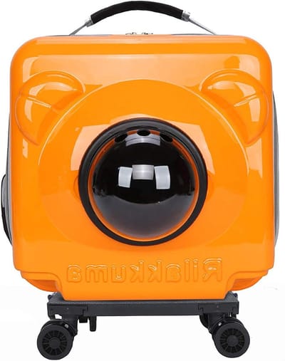 Dieren Transporttas - Reismand - Veilig Vervoer - 3-in-1 Ontwerp - 40x19x40 CM - Roze Oranje