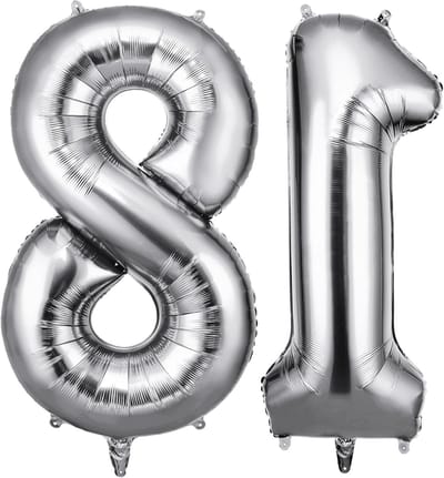 Grote 40 Inch Helium Ballonnen, 18 Stuks Folie Ballonnen voor Verjaardagen, Bruiloften en Feestdecoraties (Zilver)