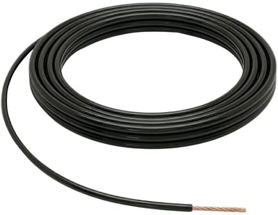 Voertuigkabel - Gevlochten draad - Elektrische installatie - Olie en brandstofbestendig - 5 meter 25mm² - Zwart