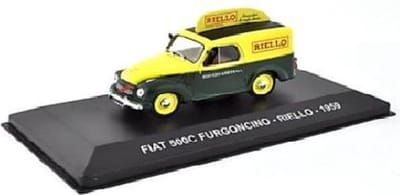 ATLAS Fiat 500C FURGONCINO RIELLO 1959 schaalmodel 1:43
