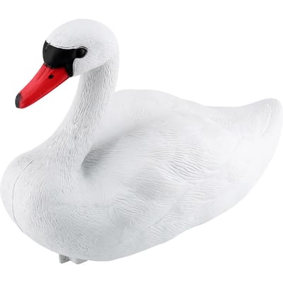 Tuindecoraties Gesimuleerde schattige, prachtige witte zwaan Decoratief gereedschap Jachtaas white