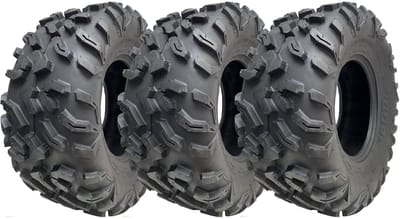 27x11.00-12 ATV-band 275/70-12 8-laags P0359 OBOR Cypress 76J, goedgekeurd voor de openbare weg (set van 3)