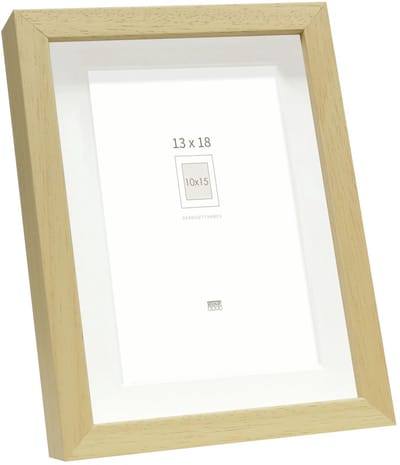 Deknudt Frames fotolijst - naturel met passe-partout - 10x15/13x18 cm