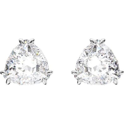 Swarovski Millenia Oorbellen Ruit Geslepen Damesoorbellen Wit Rhodium-Vergulde 5619498 Box+Shopping Bag white