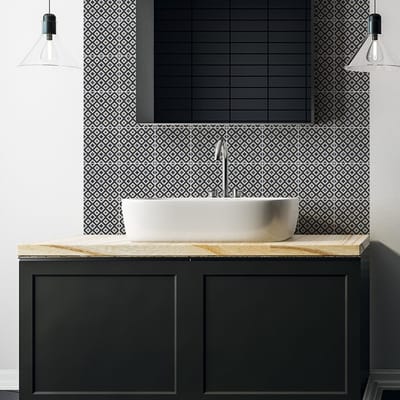 Zelfklevende tegelmuurstickers voor keuken en badkamer - 30 Azulejos CATCHANDRA tegelstickers - 30 stickers 20x20cm