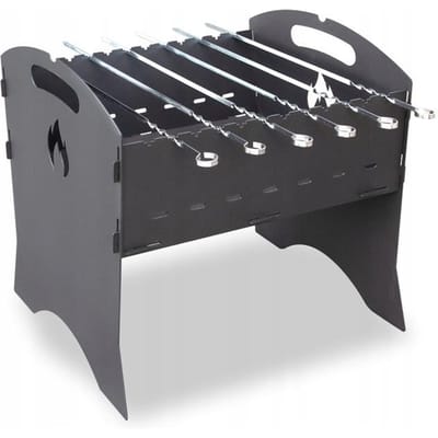Opvouwbare Koolgrill 40x34x45cm - Stevig & Draagbaar
