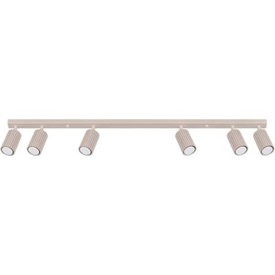 Sollux Lighting Plafondlamp Karbon - GU10 - taupe - aluminium - 117x6.5x16.5cm