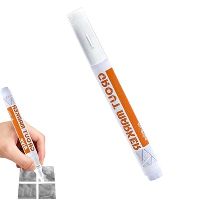 Voegverfpen - Voegenstift Tegel Reparatie - Tegels Opfrissen - Sneldrogende Waterdichte Afdichting - 14 cm - Wit