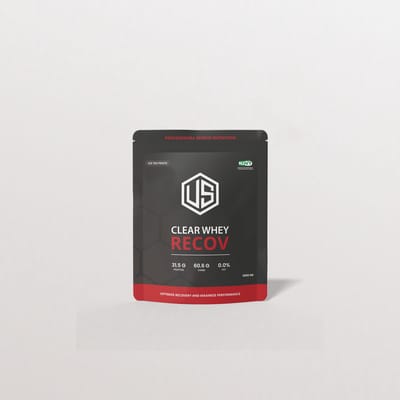 Ultimate Shape - Clear Whey Recov, Ice Tea Peach - Dopinggetest - NZVT- Recovery - Recov - energie - spierherstel - kracht - whey - spieropbouw