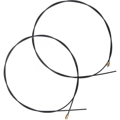 2 Stuks 36 Inch Draaivergrendelingskabels 92579 Vrachtwagenkap Deurvergrendelingskabel voor Leer 100XL 100XR 100XQ Century black