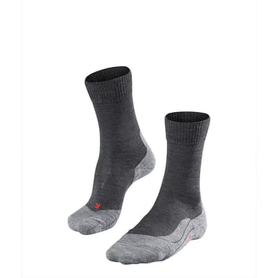 FALKE TK5 anti-blaar dun wol functioneel materiaal wandelsokken dames grijs - maat 39-40