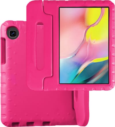 Hoesje Geschikt voor Samsung Galaxy Tab A 10.1 (2019) - Kinderhoes Shockproof Bumper - Kidsproof Case - Tablet Hoes - Kinder Hoes Cover - Roze