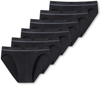 Schiesser Rio slips Uncover 6-pack zwart