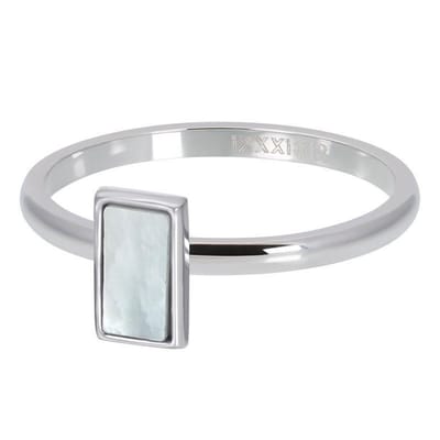 White shell stone rectangle