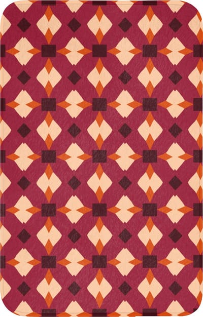 WC mat 50x80 cm - Antislip - Retro - Patroon - Kleurrijk - Toiletmat - Vloermat - Douchemat - Toilet tapijt - Toiletmatten