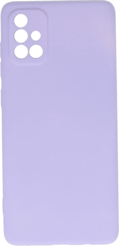 Hoesje Geschikt voor de Samsung Galaxy A71 - Fashion Color Backcover Telefoonhoesje - Paars