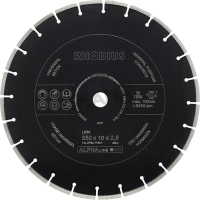 Rhodius Economische diamantdoorslijpschijf ALPHALINE LD50