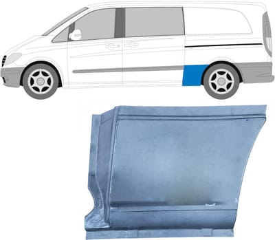 Reparatiepaneel achterspatbord voor Mercedes Vito W639 2003-2014 / Links