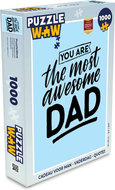 Puzzel Quotes - You are the most awesome dad - Spreuken - Vader - Legpuzzel - Puzzel 1000 stukjes volwassenen - Vaderdag cadeautje - Cadeau voor vader en papa