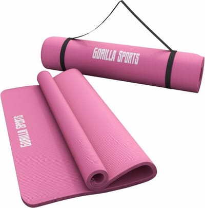 Gorilla Sports Yogamat Deluxe - 190 x 100 x 1,5 cm - Fitnessmat - Roze