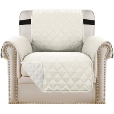 Waterdichte Relaxbankhoes Wasbare Gewatteerde Bankhoezen Voor Woonkamer Antislip Fauteuilhoezen 1 /2 /3 /4 Zits Woondecoratie 1seat wit